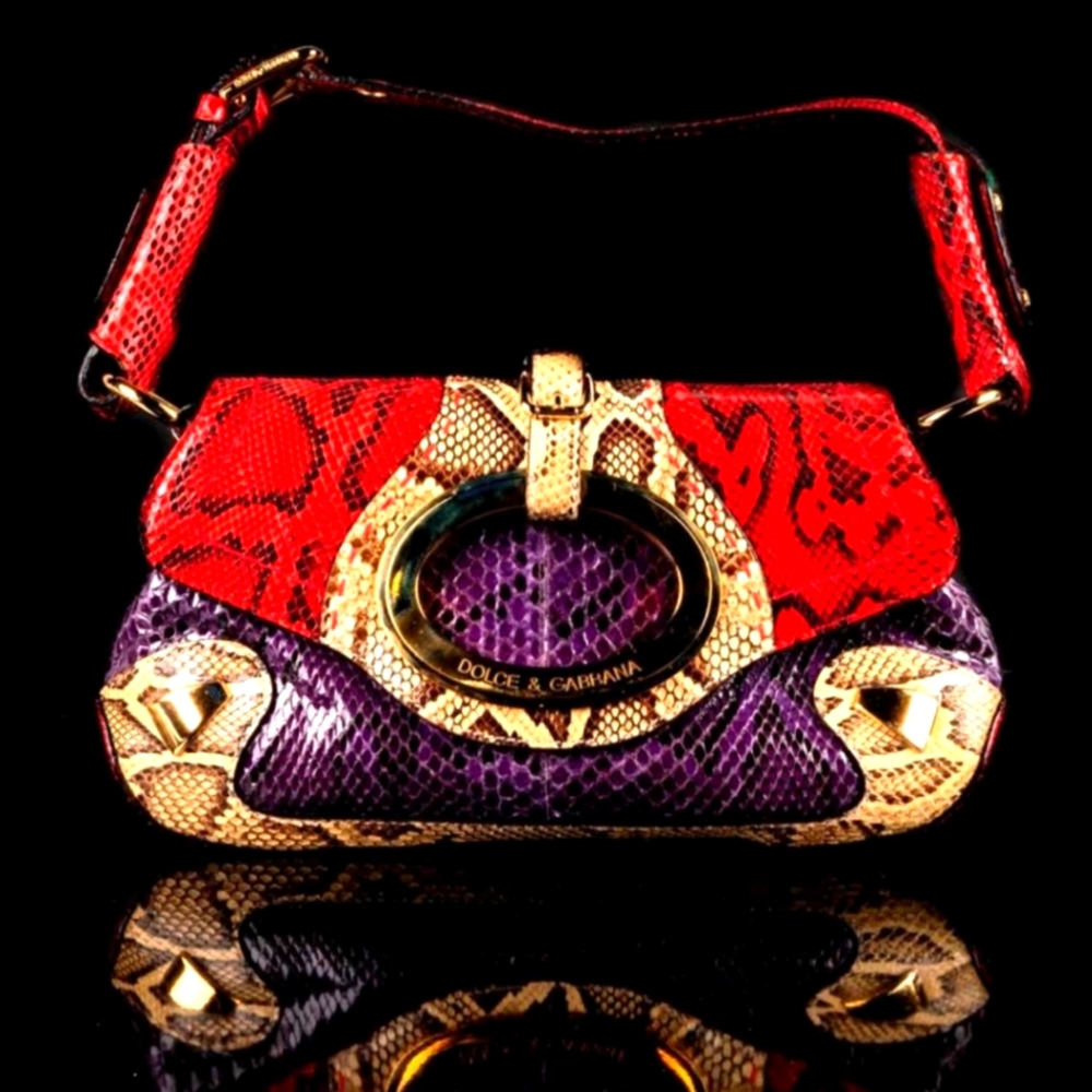 EXTREMELY RARE DOLCE AND GABBANA SNAKESKIN BAG😍 UNLISTED‼️